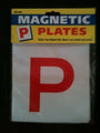 Plate  P Magnetic Red P White Background Stage 1 Nsw & Qld