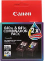 Inkjet Cart Canon  Pg640Xl/Cl641Xl Combo Pack