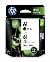 Inkjet Cart Hp Cr311Aa #Hp61 Combo Black & Colour