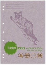 Binder Book Tudor A4 Eco 100% Recyc Possum 64Pg