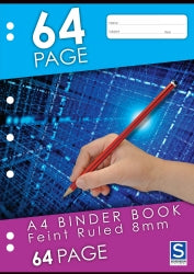 Binder Book Sovereign A4 8Mm Ruled 64Pg