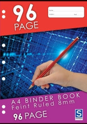 Binder Book Sovereign A4 8Mm Ruled 96Pg