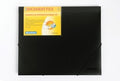 Doc File A4 B/Tone 25Mm W/Elastic Matte Black
