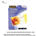 Business Card Pocket Scotch Ls851 Self Laminating Pk25