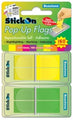 Stick On Flags B/Tone Pop-Up 45X12 Lemon/Lime 160 Sht 4 Pads