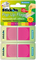 Stick On Flags B/Tone Pop-Up 45X25 Magenta Twin Pack 100'S
