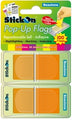 Stick On Flags B/Tone Pop-Up 45X25 Orange Twin Pack 100'S