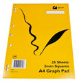 Graph Pad Quill A4 2Mm Squares 25Pg
