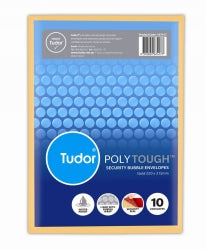 Envelope Tudor Polytough Bubble Security Seal 10'S 220X315 Gold