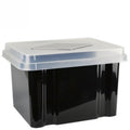 Storage Box Italplast Greenr 32L Recycled Black Base/Clear Lid