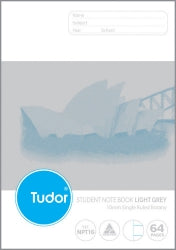 Botany Book Tudor 64Pg S/Ruled (P) Lt Grey