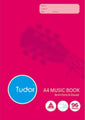 Music Book Tudor A4 Feint & Staved 96 Pg