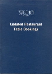 Diary Wildon Undated Restaurant Table Booking 580W