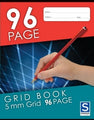 Grid Book Sovereign 225X175Mm 5Mm Grid 96Pg