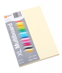 Cardboard Quill A5 Xl Multiboard 210Gsm Cream Pk50