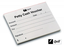 Petty Cash Vouchers Quill 120X100 50Lf