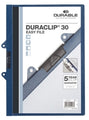 Flat File Duraclip 30 A4 With Binder Fitting Blue