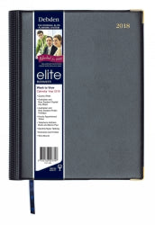 Diary 2018 Elite Quarto Wtv Black