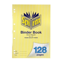 Binder Book Spirax A4 7 Hole 128Pg