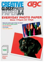 Paper Photo Gbc A4 E/Day High Gloss 160Gsm Pk100