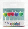 Candle Alpen Boxed Hearts Asst Colours Pk5