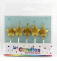 Candle Alpen Boxed Stars Gold Pk5