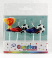 Candle Alpen Boxed Football Fun Pk5