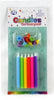 Candle Alpen Jumbo Brights W/Holder Pk12