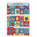 Gift Wrap Alpen Sheets & Tags Monsters Pk2