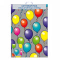 Gift Wrap Alpen Sheets & Tags Balloons Pk2