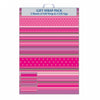 Gift Wrap Alpen Sheets & Tags Pink Stripes Pk2