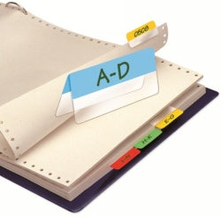 Index Tabs 3L 40Mm D/Sided 24'S Asst Cols