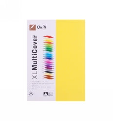 Cover Paper Quill A4 Xl 125Gsm Lemon Pk250
