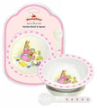 Baby Gift Bunnykins Suction Bowl & Spoon Sweethearts Pink