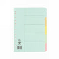 Divider Manilla A4 5 Tab Marbig Pastel