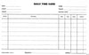 Daily Time Cards Zions Dtc Pkt 250