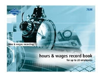 Wage Book Zions 76L Hours & Wages Lge