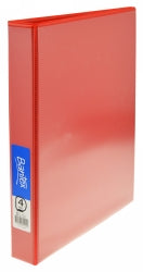 Binder Insert Bantex A4 4 D-Ring 25Mm Red