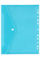 Binder Pocket Marbig A4 With Button Closure Marine