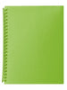 Display Book Marbig A4 20 Pocket Refillable Translucent Lime