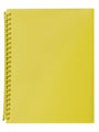 Display Book Marbig A4 20 Pocket Refillable Translucent Yellow