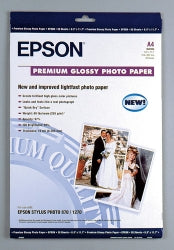 Paper Photo Epson A4 Gloss I/J 255Gsm S041285 Pk20