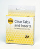 Suspension File Tabs & Inserts Marbig Clear Bx25