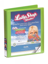 Binder Bantex A4 2D 25Mm Insert Lollyshop Gummy Bear Green