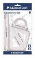 Maths Set Staedtler Large Geometry 569 4 Piece Clear