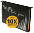 Suspension Files Crystalfile Pp Double Capacity 10'S W/Tabs & Inserts