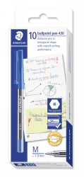 Pen Staedtler Bp Stick 430 Med Blue