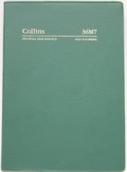 Diary Financial Year 2018/19 Collins A6 Wto Vinyl Cover Green