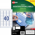 Label Avery 45.7X25.4Mm L6145 Nopeel Extra Strong Perm 40Up Pk10