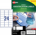 Label Avery 63.5X33.9Mm L6146 Nopeel Extra Strong Perm 24Up Pk10